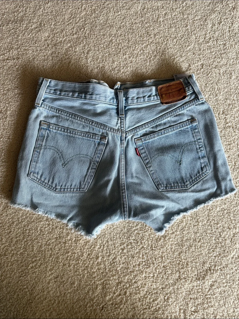 Levi's Women's Denim Cutoff Shorts - Light Wash, Medium Wash, Black, White - Picture 15 of 16